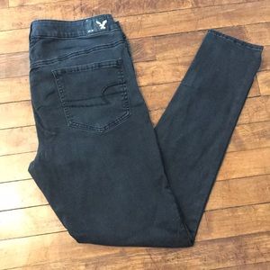 Black AE skinny jeans
